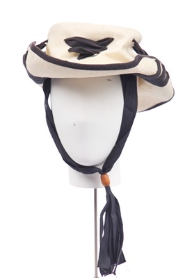 Lot 194 - A rare Jean Paul Gaultier 'Gondolero'-inspired straw hat, circa 1992