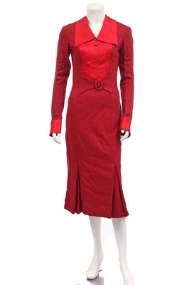 Lot 355 - An L&H Nathan dress made for Maggie Smith in 'The Prime of Miss Jean Brodie', 1930s style but made 1969