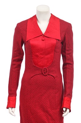 Lot 355 - An L&H Nathan dress made for Maggie Smith in 'The Prime of Miss Jean Brodie', 1930s style but made 1969