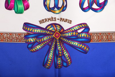 Lot 49 - An Hermès silk scarf, 'La Vie Précieuse de la Méditerranée' by Robert Dallet, 1992