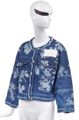Lot 83 - Jordan's Vivienne Westwood floral printed denim jacket, modern