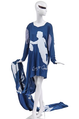 Lot 84 - Jordan's Vivienne Westwood 'Loyalty to Gaia' blue jersey toga dress, circa 2017
