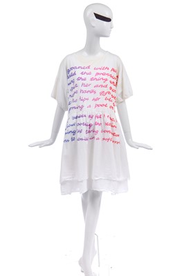 Lot 88 - Jordan's Vivienne Westwood 'Loyalty to Gaia' lilac cotton jersey toga dress, 2017