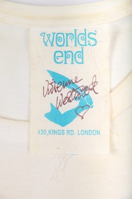 Lot 85 - Jordan's Vivienne Westwood 'Tits' printed white cotton T-shirt, modern