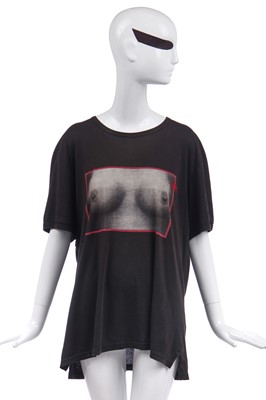 Lot 90 - Jordan's Vivienne Westwood 'Tits' printed black cotton T-shirt, modern