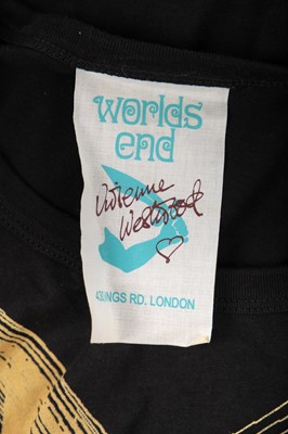 Lot 91 - Jordan's Vivienne Westwood 'Too Fast To Live, Too Young To Die' cotton T-shirt, modern