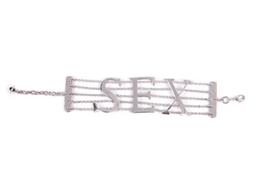 Lot 71 - Jordan's Vivienne Westwood 'SEX' chain bracelet, modern