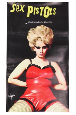 Lot 96 - A 'Sex Pistols' poster signed by Jordan, date unknown