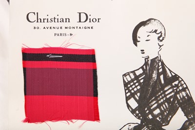 Lot 247 - Christian Dior couture fashion sketches, 'Trompe l'Oeil line,' Spring-Summer 1949