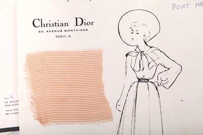 Fashion sketch of the Twopiece suit Escapade  Christian Dior for  Christian Dior  Google Arts  Culture