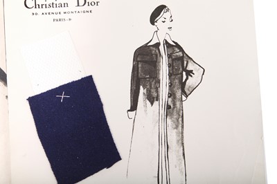 Christian Dior AH 195455 Zélie Croquis de la Maison  Dior sketches  Fashion illustration vintage Fashion design sketches