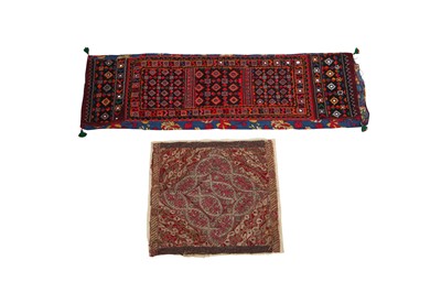 Lot 476 - Two figuratively-embroidered cotton covers, Indian, probably 1930s
