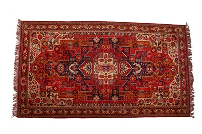 Lot 470 - A group of chenille covers woven with traditional rug patterns,  circa 1920