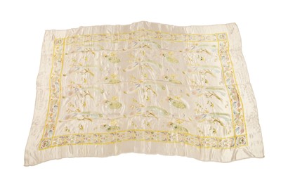 Lot 353 - A  group of dress fabrics, sewing bags, shawls, mainly 1930s