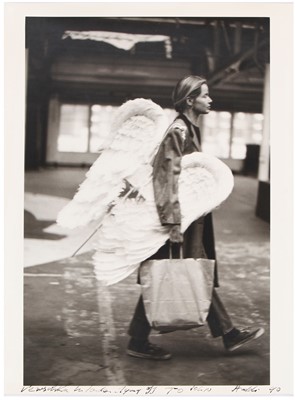 Lot 416 - Michel Haddi, 'Veruschka in London Flying Off', 1990