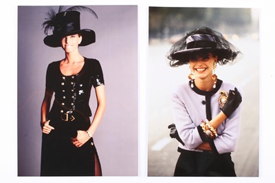 Lot 410 - Vintage prints related to Chanel, 1983 to early 1990s