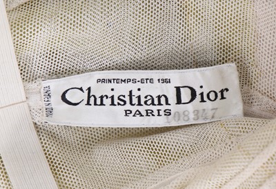 Lot 422 - Elizabeth Taylor's Christian Dior haute couture Soirée à Rio 'Oscar' dress, Spring-Summer 1961, by Marc Bohan, 'Slim Line' collection