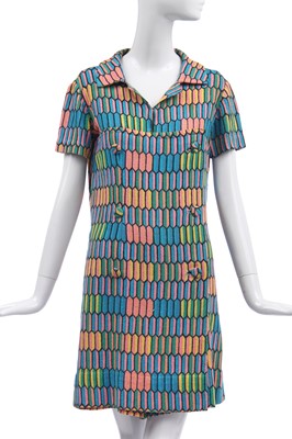 Lot 414 - Elizabeth Taylor's printed cotton playsuit, late 1960s