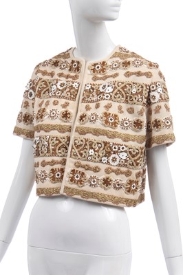 Lot 418 - Elizabeth Taylor's Marvienne of Austria bejewelled bolero jacket, 1960s