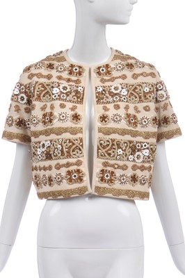 Lot 418 - Elizabeth Taylor's Marvienne of Austria bejewelled bolero jacket, 1960s