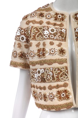 Lot 418 - Elizabeth Taylor's Marvienne of Austria bejewelled bolero jacket, 1960s