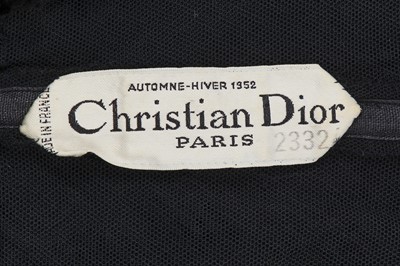 Lot 233 - A Christian Dior couture evening ensemble, 'Profilée' line, Autumn-Winter 1952