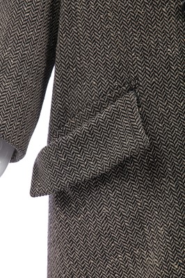 Lot 232 - A Christian Dior couture herring-weave jacket, 'Muguet' line, Spring-Summer 1954