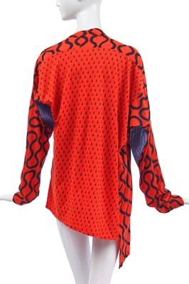 Lot 162 - A Westwood/McLaren 'Pirate' collection squiggle top, Autumn-Winter 1981-82