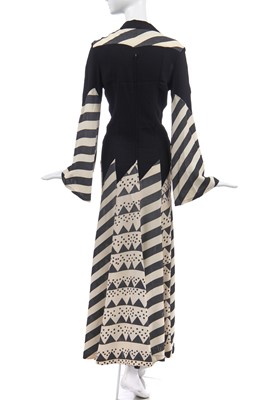 Lot 200 - An Ossie Clark black and white maxi dress, circa 1970