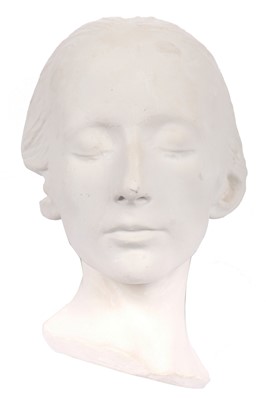 Lot 313 - Anna Pavlova's plaster life mask, by Victor Frisch, circa 1920