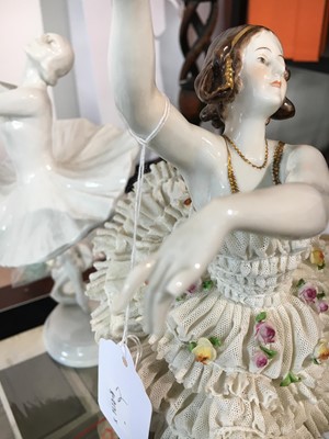 Lot 317 - Three Pavlova porcelain figurines, 1920s-1981