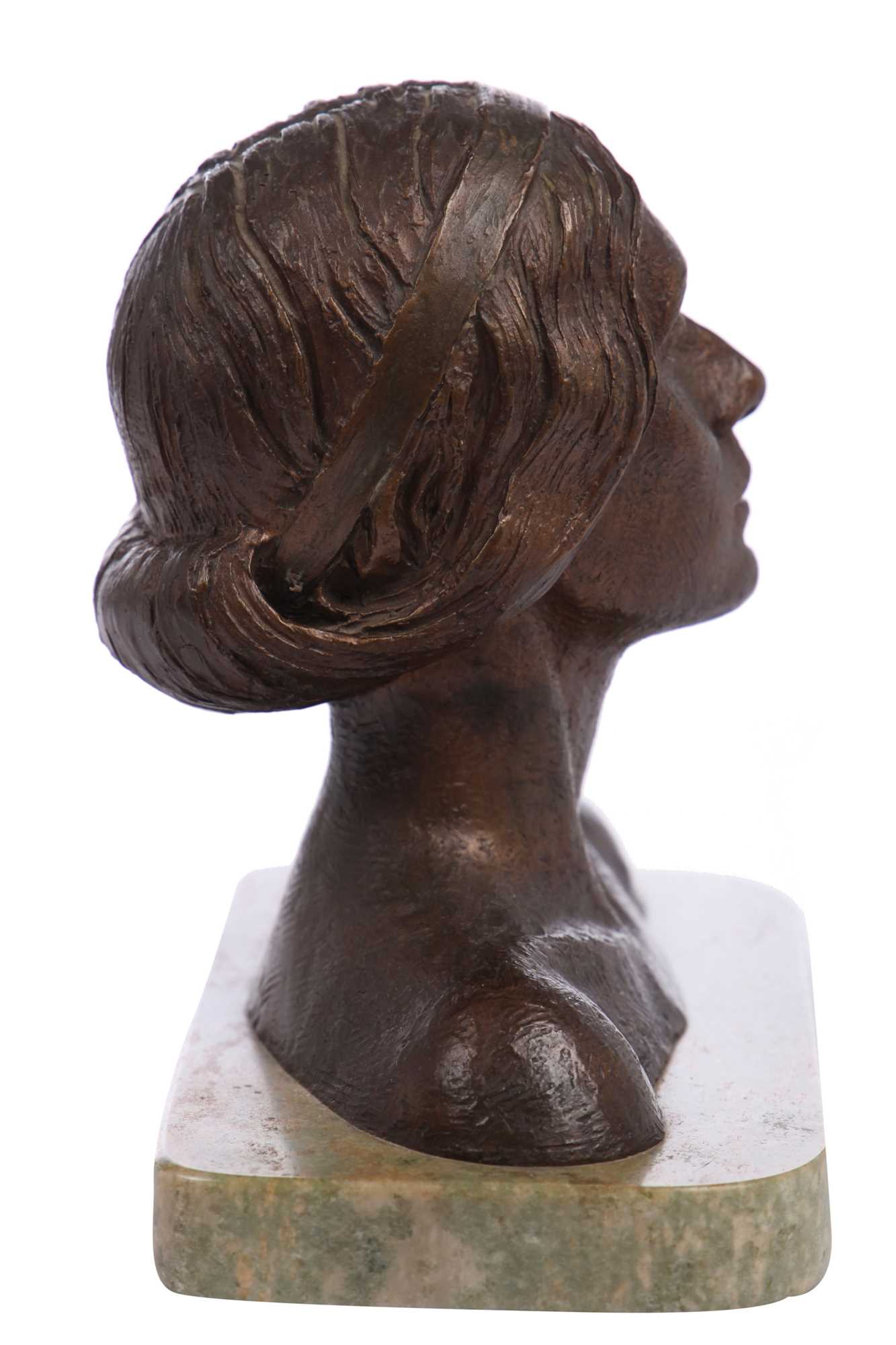 Lot 315 A David Cornell bronze bust of Anna Pavlova,