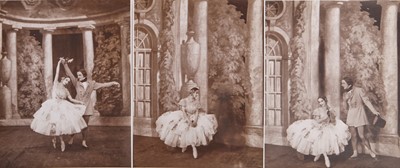 Lot 324 - A group of vintage photographs relating to Pavlova performances,  dating from 1909
