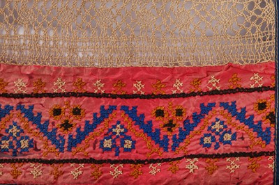 Lot 312 - A nightdress case reputedly embroidered by Czarina Alexandra of Russia and presented as a gift to Anna Pavlova circa 1909
