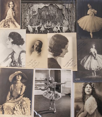 Lot 341 - A large group of photographs, postcards, literature and research mainly relating to the Russian ballet