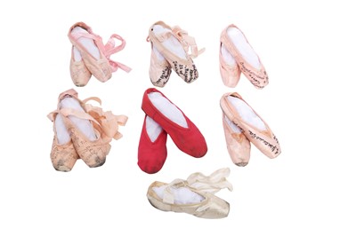 Lot 350 - Ballet shoes and memorabilia relating to Soviet dancers