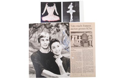 Lot 355 - Margot Fonteyn's Rose Adagio costume from the Sleeping Beauty, Act I, designed by Oliver Messel, early 1960s