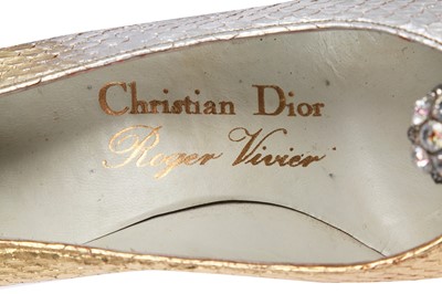 Lot 227 - A fine pair of Christian Dior by Roger Vivier shoes, circa 1959