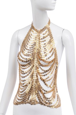 Lot 136 - A Paco Rabanne chain-linked bodice, probably 1990s