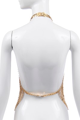 Lot 136 - A Paco Rabanne chain-linked bodice, probably 1990s