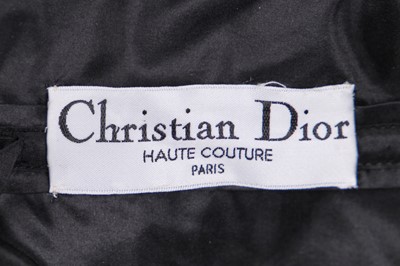 Lot 102 - A Christian Dior couture black silk-wool cocktail dress, Spring-Summer 2008 