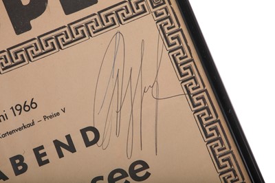 Lot 354 - Rudolf Nureyev & Margot Fonteyn signed poster, 23rd June, 1966