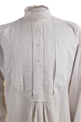 Lot 275 - Two men's linen shirts, 1860