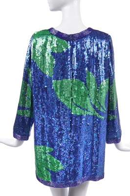 Lot 177 - A Pierre Cardin sequined short dress or top, 1980s