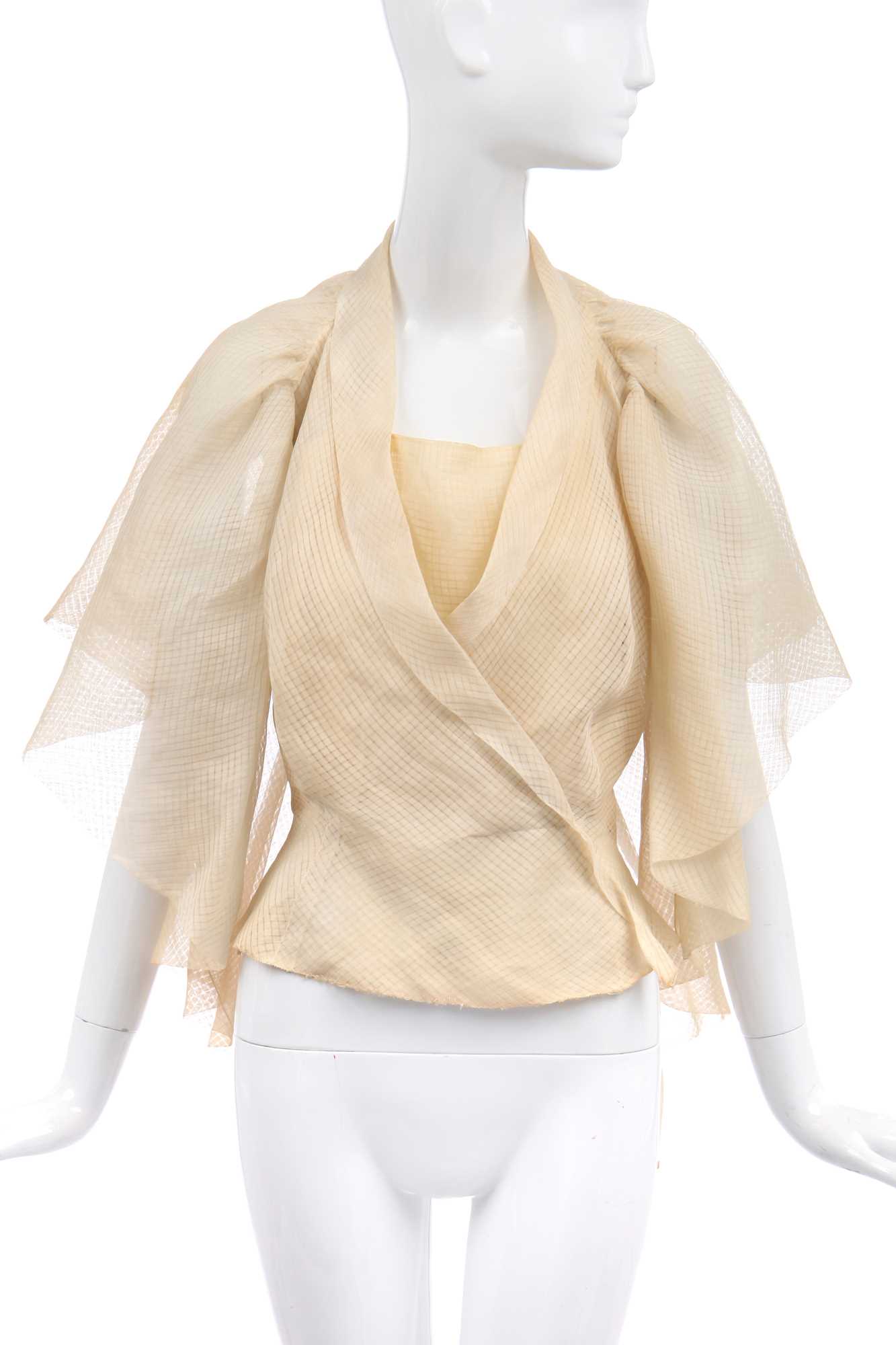 Lot 252 - An Elsa Schiaparelli couture camisole/capelet bodice, late 1930s