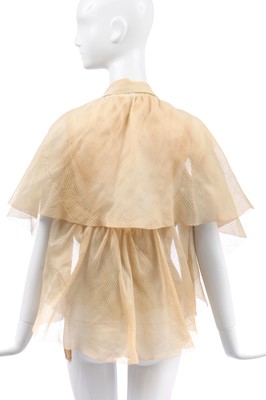 Lot 252 - An Elsa Schiaparelli couture camisole/capelet bodice, late 1930s