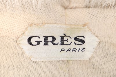 Lot 213 - An unusual Madame Grès vinyl and mink maxicoat, late 1960s
