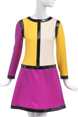 Lot 180 - A Courrèges 'Mondrian' dress, 1980s