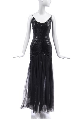 Lot 192 - A Thierry Mugler sequined evening gown, 1980s