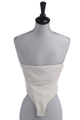 Lot 145 - A rare John Galliano leather corset showpiece bodice, 'Filibustiers' collection, Spring-Summer 1993